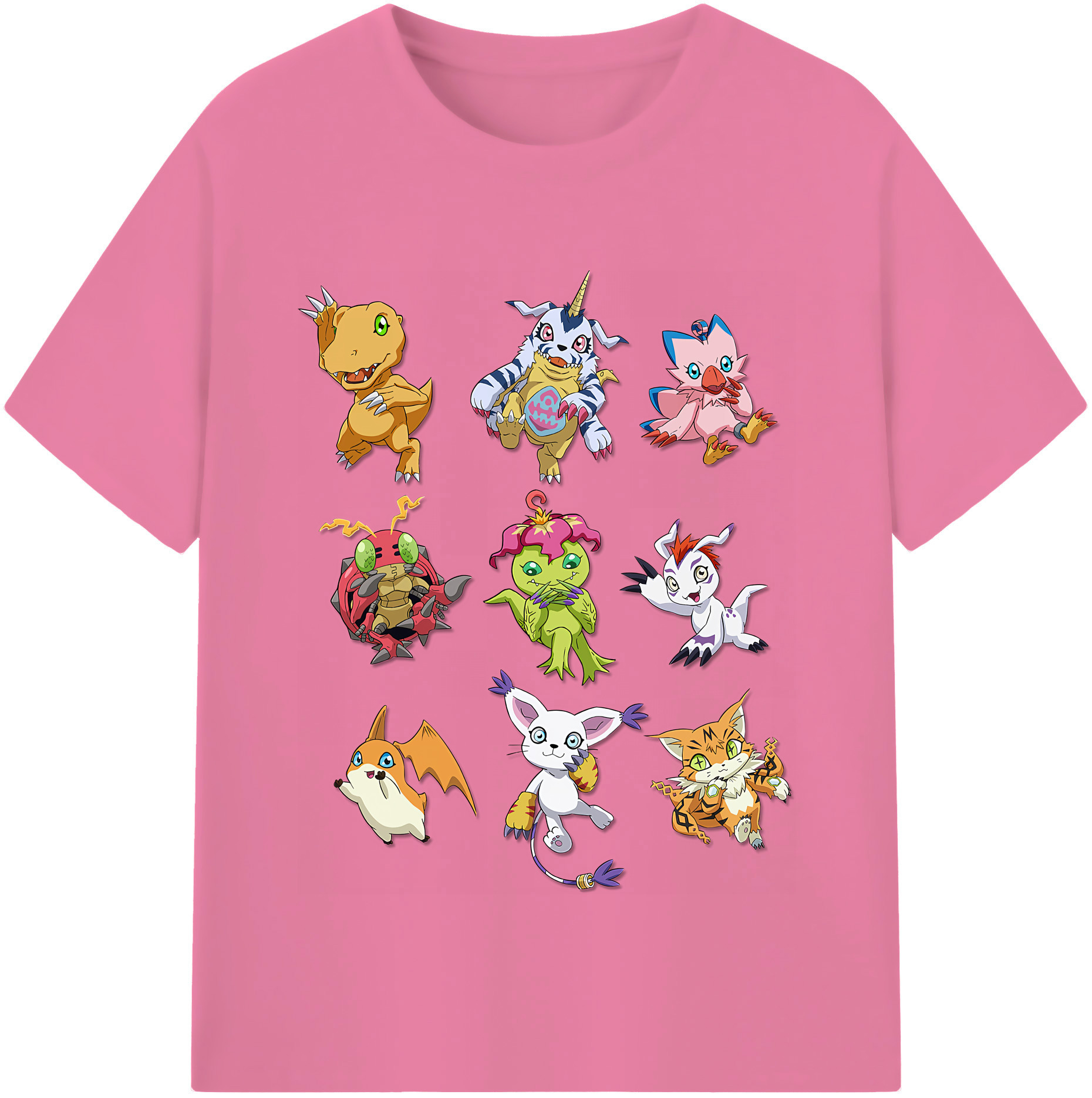 （画像用） Digimon デジタルモンスター/デジモン 綿100％半袖Tシャツ（フロントプリント）